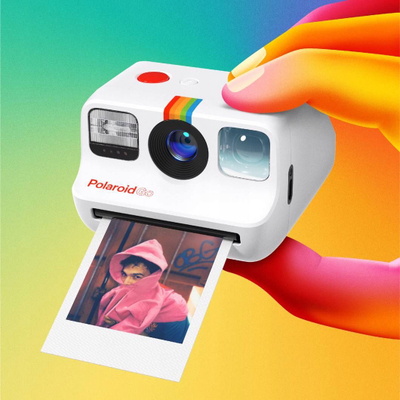Aparat fotografik Polaroid Go, instant, i bardhë