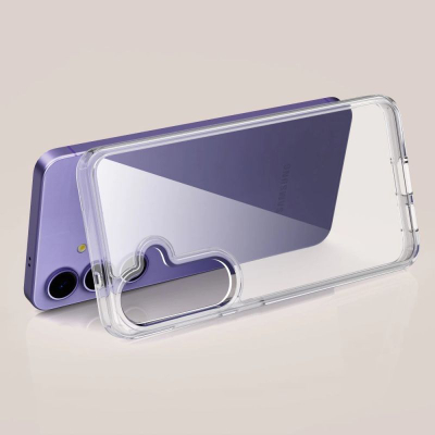 Këllëf telefoni Tech-Protect Flexair Hybrid për Galaxy S25, transparent, kundër goditjeve
