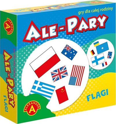 Игра со карти Alexander Ale Pary Знамена на држави, едукативна, шаренолика