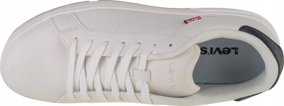 Atlete Levi's Piper Trainers, poliuretani, taban gome, të bardha