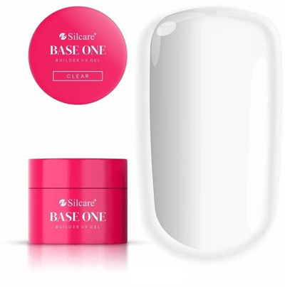 Xhel ndërtues për thonj Silcare Base One Clear, 50g, transparent