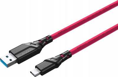 Кабел tethering Mathorn MTC-200, USB A во USB C, 2m, магента