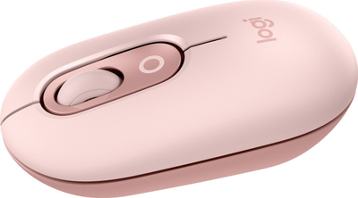Maus wireless Logitech POP, buton për emoji, SilentTouch, rozë