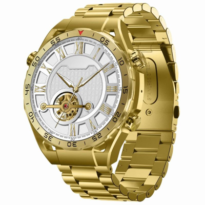 Smartwatch Gravity GT13-2, ekran 1.39", Bluetooth 5.2, gold