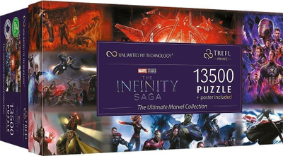 Puzzle Trefl Prime The Ultimate Marvel Collection, 13500 copa, Infinity Saga, shumëngjyrësh