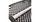 Grillë sport Mercedes-Benz C-Class W203 S203, ABS, 2000-2007, krom dhe e zezë