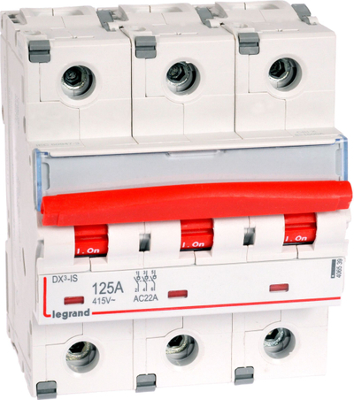 Çelës modular shkëputës Legrand FRX403 406539, 125A, 3P, gri