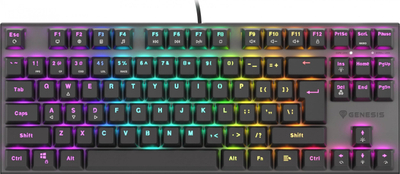 Tastierë mekanike Genesis Thor 303 TKL, switch Outemu Red, RGB, e zezë
