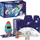 Играчка за градење Educational Insights Design &amp; Drill Bolt Buddies Rocket, со електрична вежба, со фигурини на астронаут и кученце, многуобоени