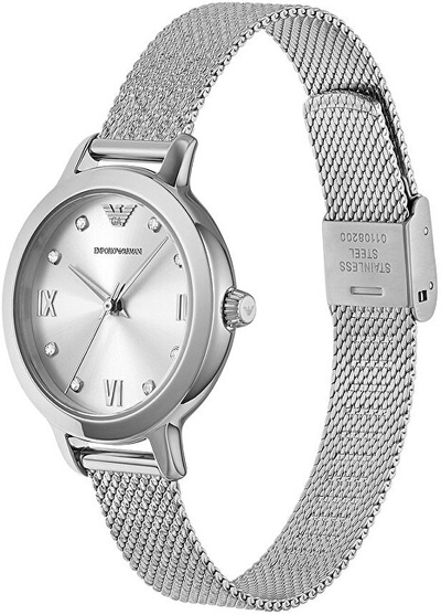 Orë për femra Emporio Armani Cleo AR11584, e argjendtë