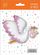 Balon foli Flexmetal Stork Baby Girl, 80 cm, për helium, rozë
