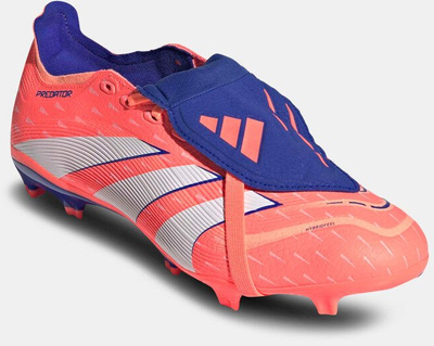 Копачи за фудбал Adidas Predator League, сува игралиште, со преклоплив јазик, портокалови