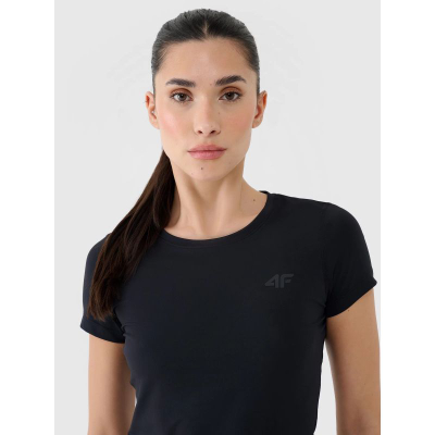 Bluzë sportive 4F Training T-Shirt, 4F Dry, për goca, e zezë