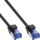 Kabllo rrjeti InLine Patch Cable Slim, Cat.6A S/FTP, 30m, e zezë