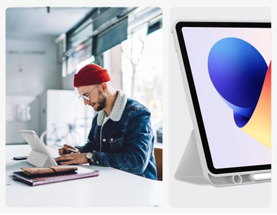 Këllëf për tablet Tech-Protect SC Pen për Xiaomi Redmi Pad 2 Pro 12.1, silikoni, me mbajtëse stylus, gri