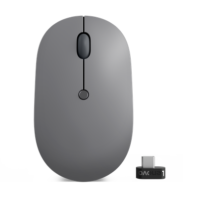 Maus Lenovo Go, USB-C, i hirtë