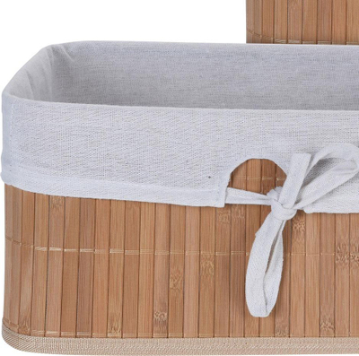 Shporta për rregullim Storagesolutions, bambu natyrale, set, ngjyrë kafe