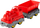 Lodër tren BIG Power Worker Mini Train, me rimorkio, plastike, i kuq
