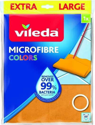 Leckë dyshemeje Vileda Microfibre Colors, mikrofibër, 1 copë, ngjyrë e përzier