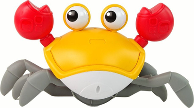Lodra gaforre interaktive Moving Crab, me zëra, portokalli