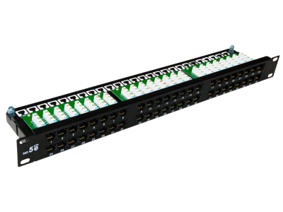 Patch panel Alantec PK033, 48 porta, Cat.5e, 1U, i zi