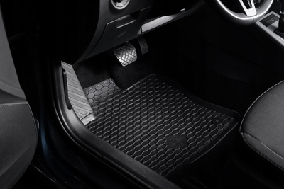 Tapete gome Doma për Renault Megane 4 IV, set me 4 copë, për vitet 2015 e lart, ngjyrë e zezë