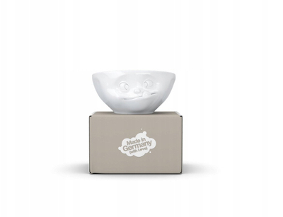 Tas porcelani FIFTYEIGHT PRODUCTS TASSEN Tasty Face Edition, 350 ml, i bardhë