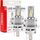 Llamba LED për veturë Amio X2 Series H4, 6500K, set 2 copë, të bardha