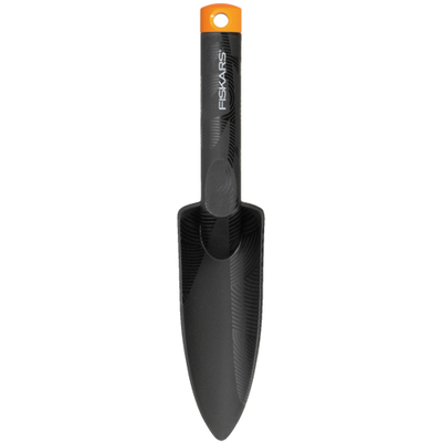 Lopatë dore metalike Fiskars, e hollë, zezë