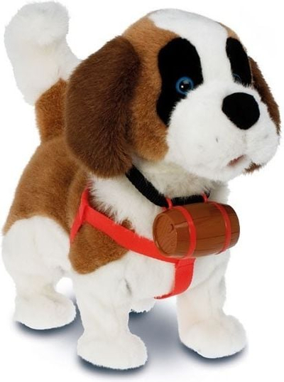 Интерактивно куче играчка Samby St. Bernard, реагира на глас и допир, за деца 3+