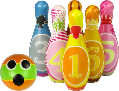 Set lodre për bowling Import LEANToys, plot me ngjyra