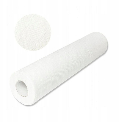 Çarçaf njëpërdorimësh ruli pa markë, 50cm x 40m, shtresë plastike, i bardhë
