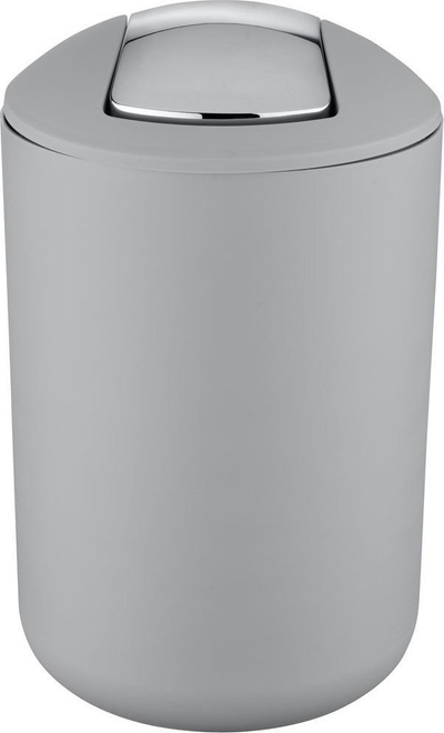 Kosh plehrash Wenko Trash Cans, kapak lëkundës, madhësi e madhe, gri