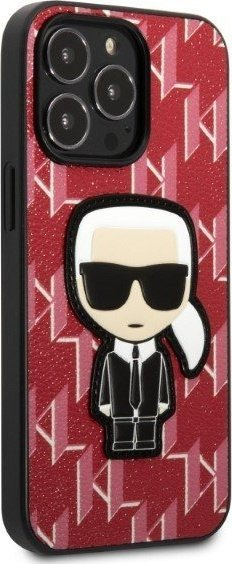 Mbrotëse telefoni Karl Lagerfeld KLHCP13XPMNIKPI, për iPhone 13 Pro Max 6.7", hardcase, e kuqe