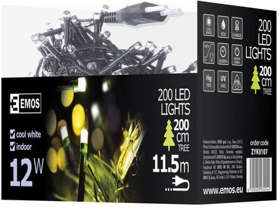 Dекоративни светилки за новогодишна елка Vianon Lighting Emos, 200 LED, 10m, ладно бела светлина