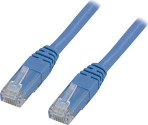 Kabllo rrjeti Deltaco Cat6 U UTP RJ45, 3m, blu