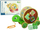 Lodër tërheqëse Lean Sport Turtle, sorter formash, blloqe druri shumëngjyrëshe, jeshile