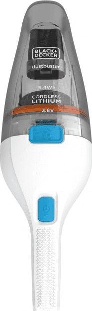 Fshesë dore me korrent Black & Decker NVC115JL-QW, 3.6 V, 380 ml, 64 dB, e bardhë
