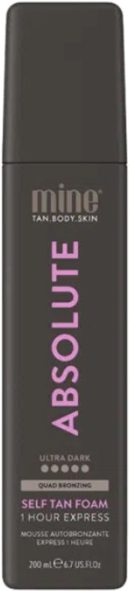 Shkumë vetë nxirëse Minetan Absolute Ultra Dark, 200 ml