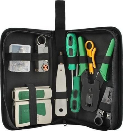 Set veglash rrjeti Networking Toolkit, set profesional, për kabllim rrjeti, shumëngjyrësh