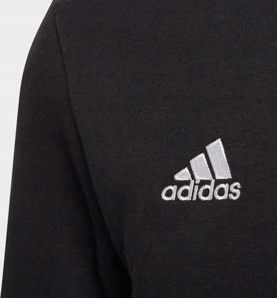 Bluzë sportive Adidas Entrada 22 Sweat Jr H57474, pambuk poliestër, me fleece, e zezë