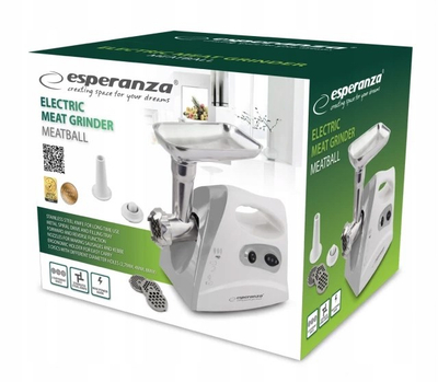 Mulli mishi Esperanza EKM012E, 600W, 3 disqe, i bardhë