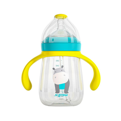 Set gotash 3 në 1 U-Grow, 260ml, pa BPA, blu