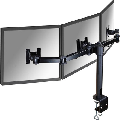 Mbajtëse tavoline për monitorë Neomounts FPMA-D960D3, për 3 monitorë 10" 21", VESA 75x75 100x100, e zezë