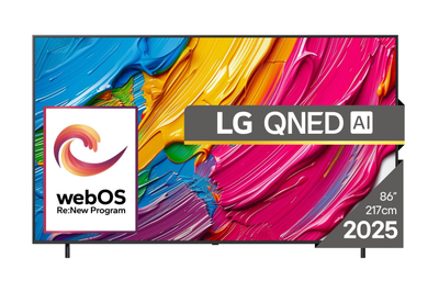 Телевизор LG QNED80 86\", 4K UHD, Smart TV, црн