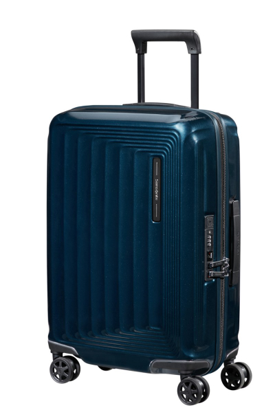 Valixhe Hard Me 4 Rrota Samsonite Nuon 55/20 Ngjyrë Blu Metalike