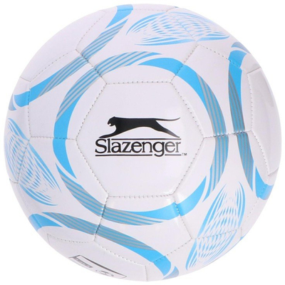 Top futbolli Slazenger Training, madhësia 5, 32 panele, i bardhë blu