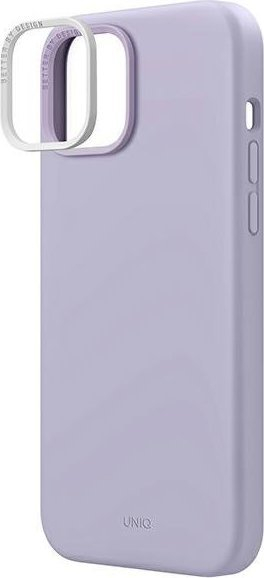 Këllëf telefoni Uniq Lino për iPhone 14 Plus 6.7", silikon, me mikrofiber, lejla