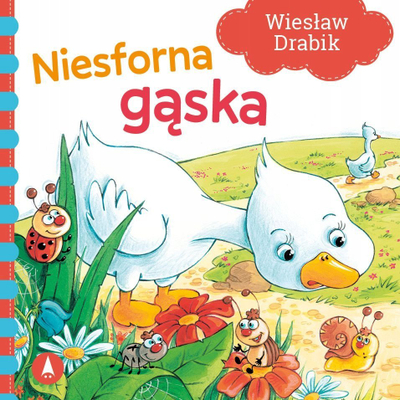 Книга за деца Skrzat Naughty Goose, Wiesław Drabik, меки корици, на полски