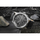 Ora burrash Calvin Klein Gents, 44mm, rrip lëkure, e zezë